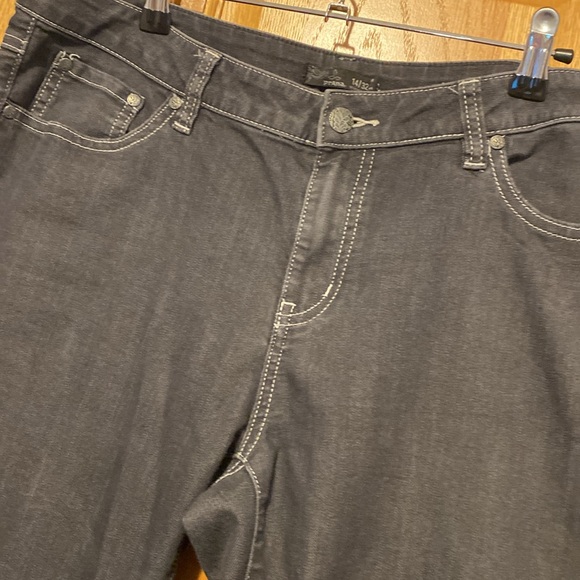 Prana lightweight dark gray denim jeans size 14 - Picture 3 of 10